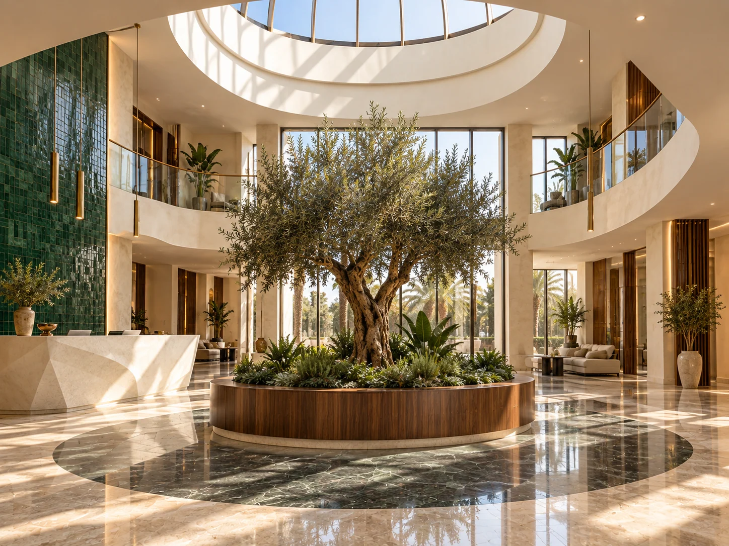 Bureaux des Dunes — Jardinière centrale