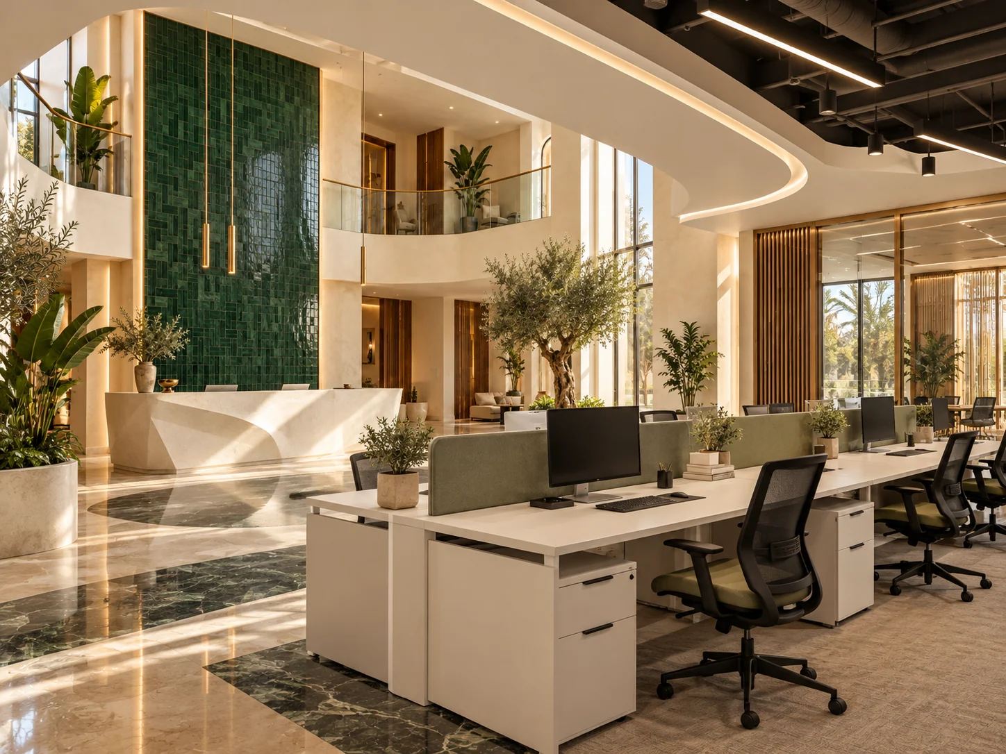 Bureaux des Dunes — Postes de travail
