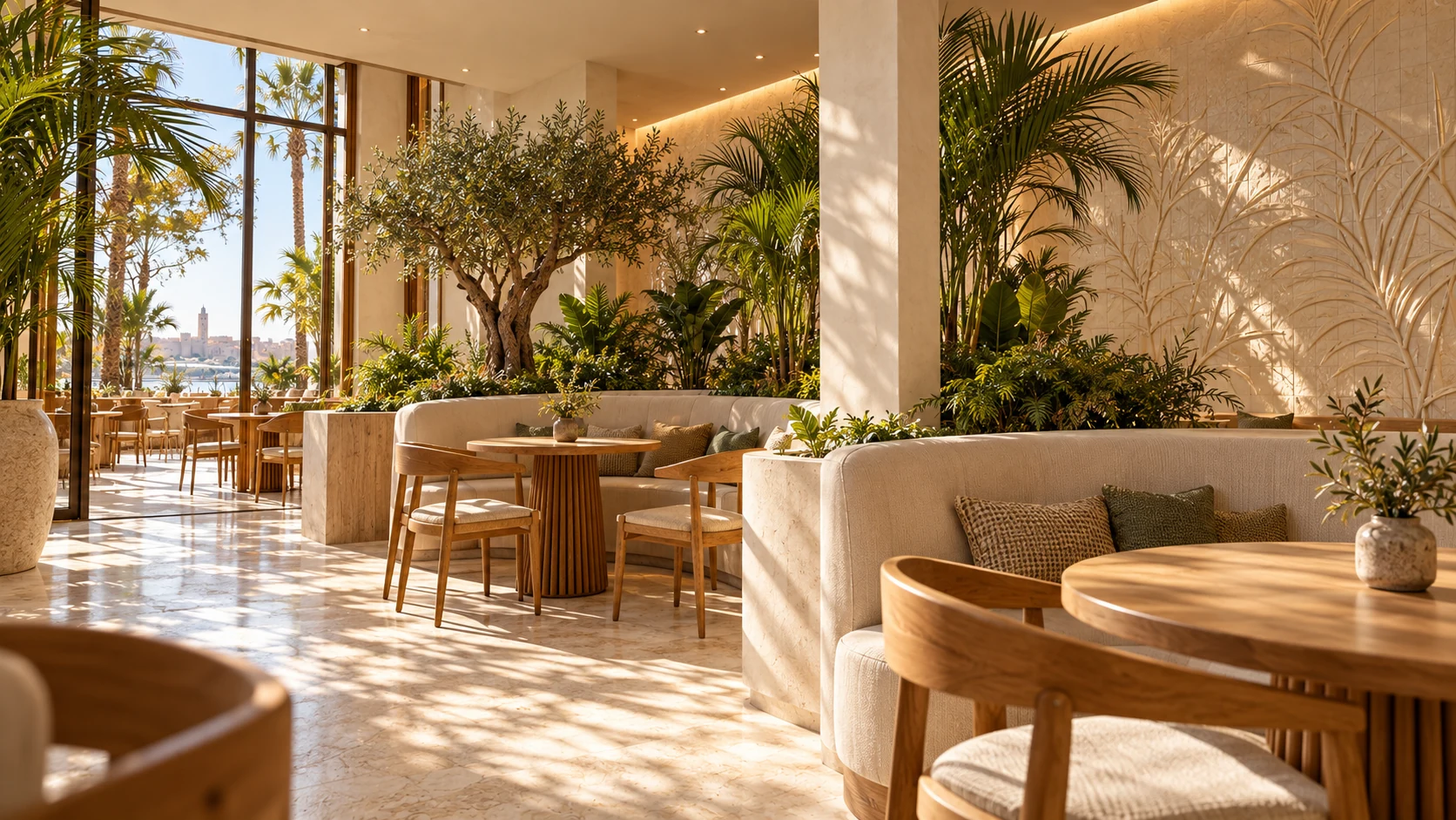 Gelato Noria — Salle et plantes