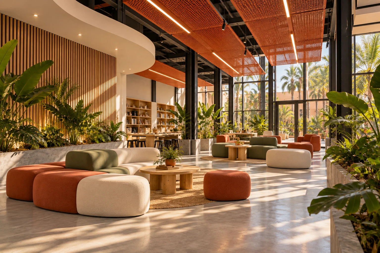 La Maison des Arts de Salé — Salon végétalisé