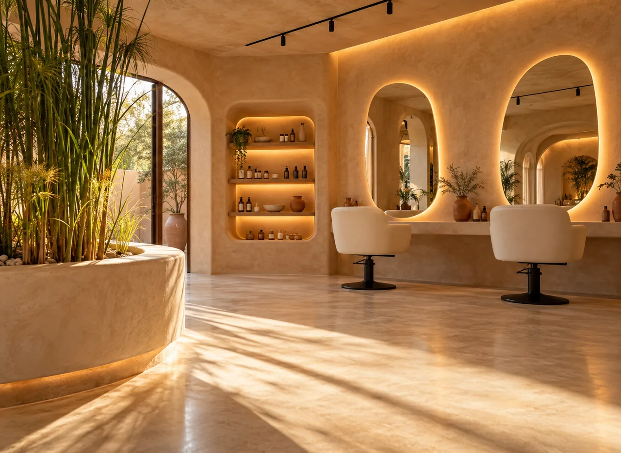 Espace coiffure d’Oasis Spa à Casablanca — projet fictif